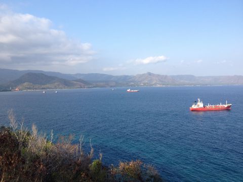 景色は良いが海岸へ降りられず