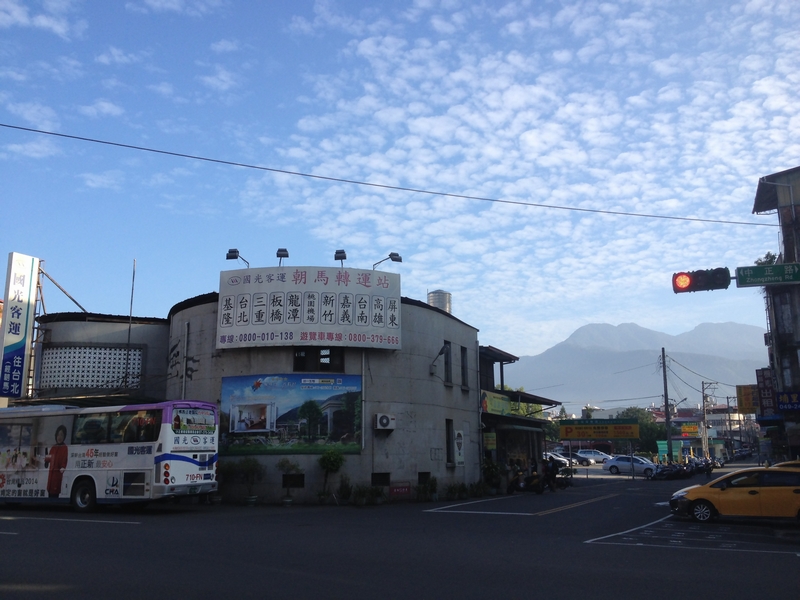 埔里のバスターミナル